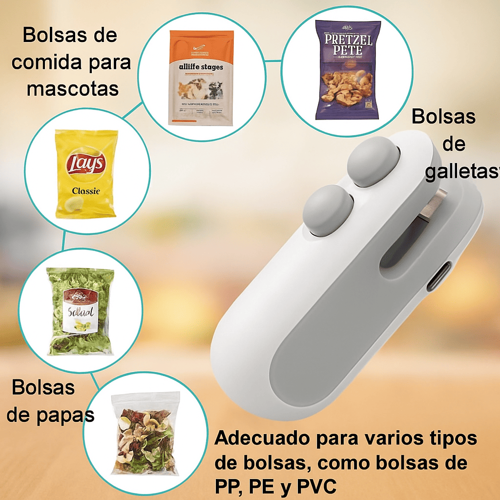 MINI SELLADOR DE BOLSAS 2en1